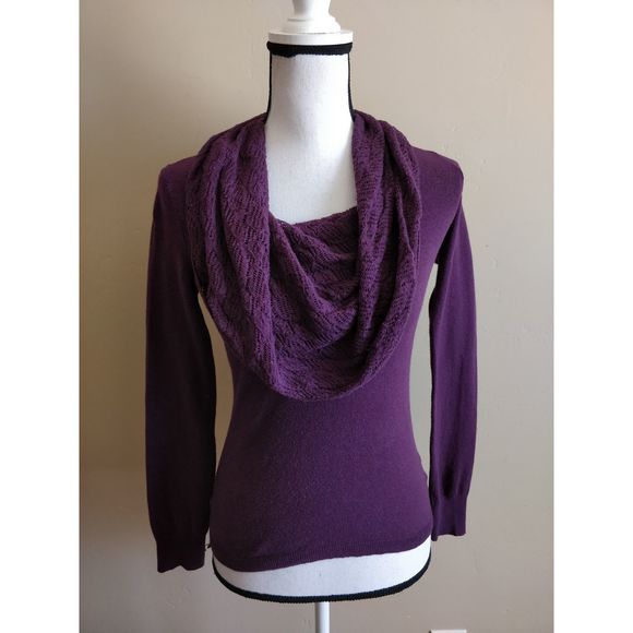 anthropologie purple sweater